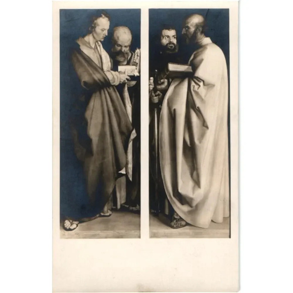A. Dürer: Die Vier Apostel Alte Pinakothek Postcard - Picture 1 of 2